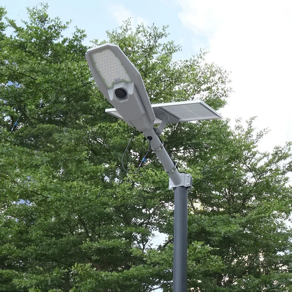 Lampă Solară cu Panou Solar și Braț Susținere 1200W – Iluminare Profesională pentru Exterior