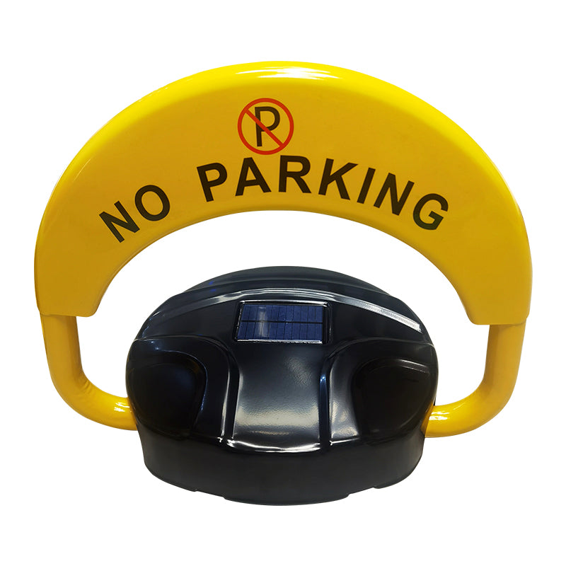 Blocator Parcare Automat Solar, Barieră Rabatabilă Anti-Furt cu Telecomandă, Alarmă Integrată și Cheie Manuală, Rezistentă 5 Tone, Negru/Galben