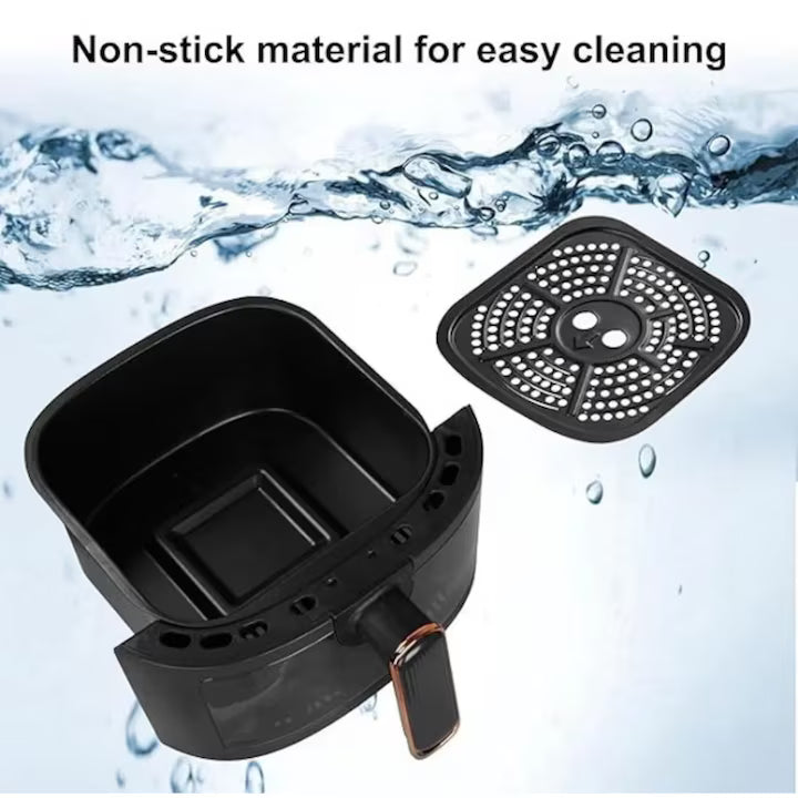 Friteuză cu Aer Cald 8L 2400W SILVER LOVE – Air Fryer Digital cu Coș Transparent și Afișaj LED, Gătire Rapidă fără Ulei
