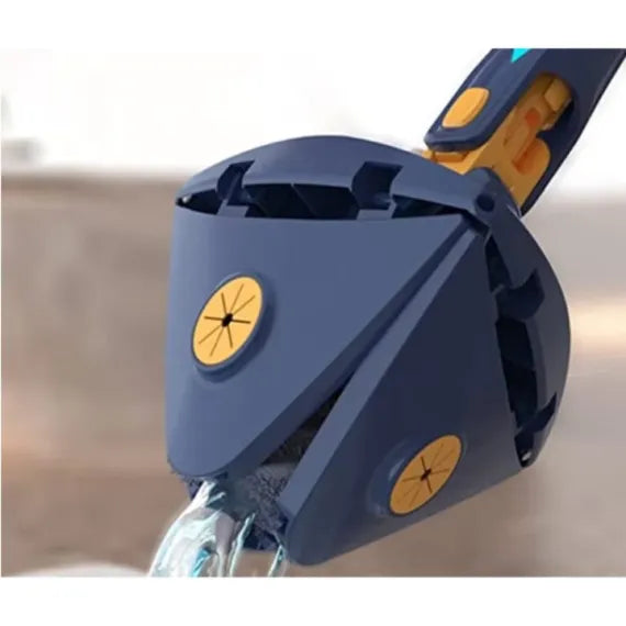 Mop Profesional cu Stoarcere - Lavetă din Microfibră, Albastru, 130 cm, Eficiență Maximă, Non-Toxic, pentru Interior/Exterior