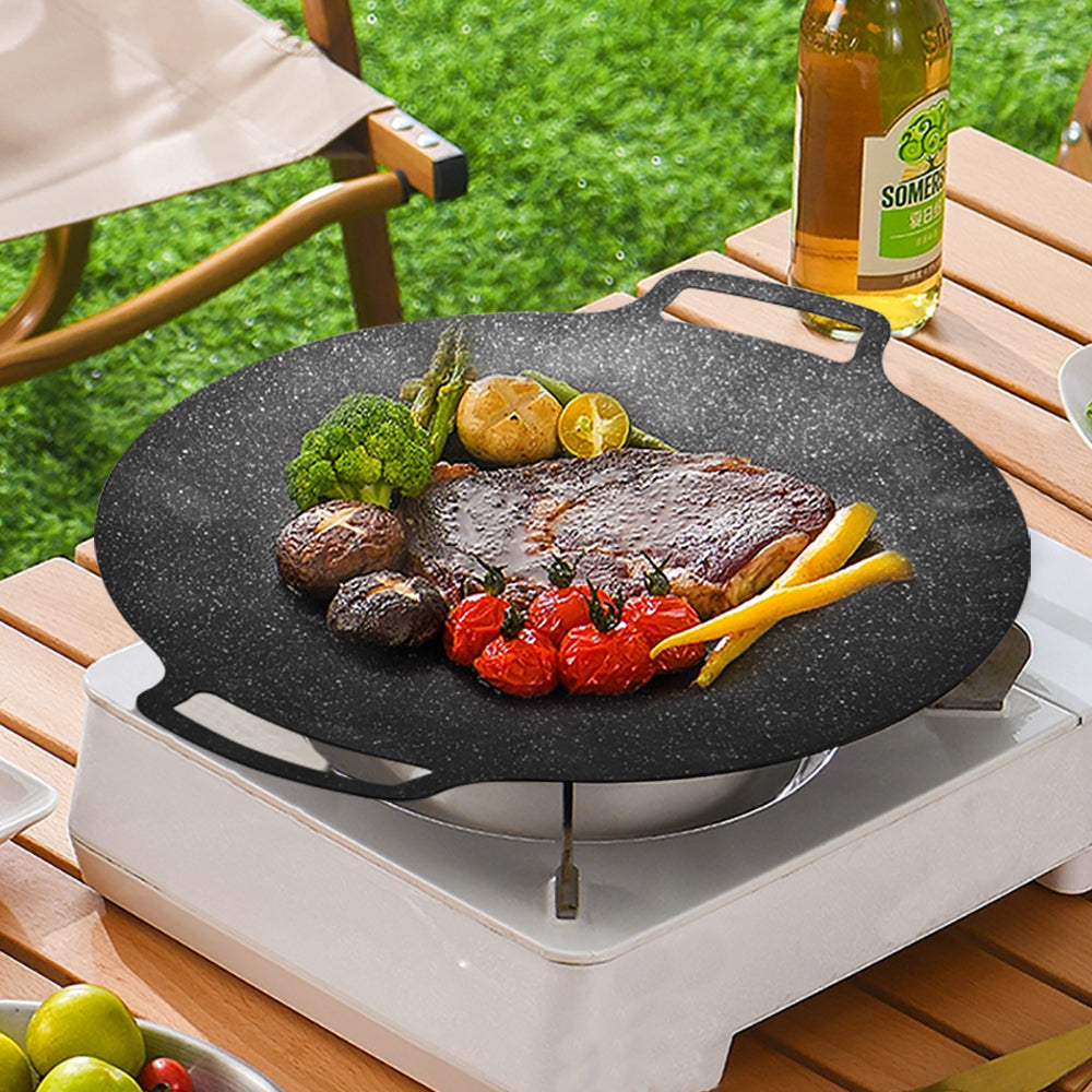 Plită Japoneză Antiaderentă, 32 cm – Profesională, Universală pentru Bucătării Casnice și Restaurante
