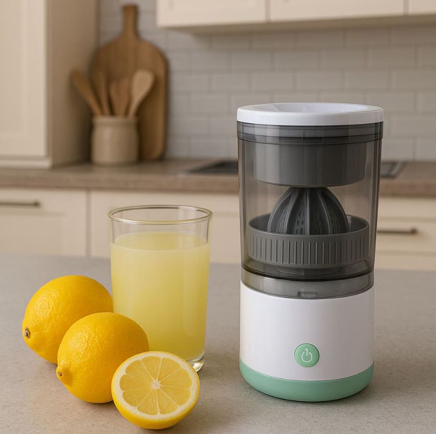 Storcător Electric Portabil de Citrice USB 45W – Automat, 400 ml, Design Compact, Ușor de Curățat| Pentru Portocale, Lămâi, Lime & Grapefruit