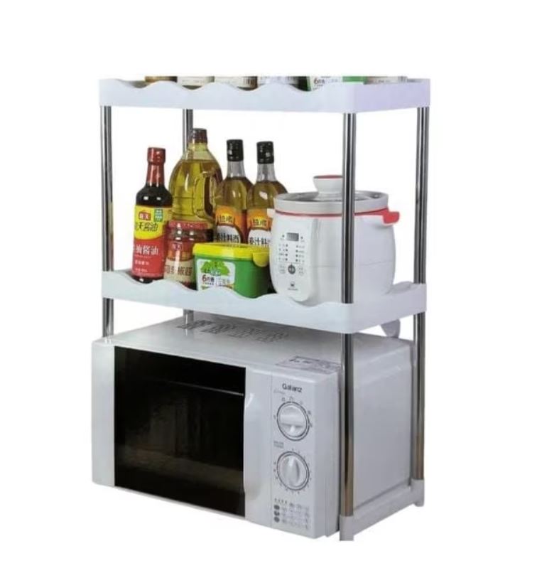 Raft Etajeră pentru Cuptorul cu Microunde – Suport Bucătărie, Organizator Spațiu, Structură Rezistentă