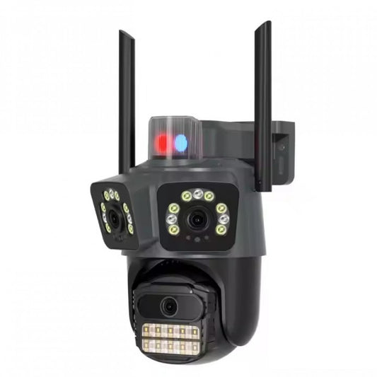 Cameră Supraveghere Wi-Fi PTZ 15MP, 3 Lentile, AI Detection, Night Vision, IP66 – Control Direct din Telefon