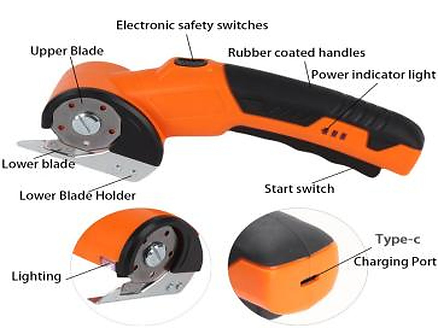 Tăietor Electric de Carton , cu Blocare de Siguranță – Calitate Superioară, Ușor de Utilizat, Design Practic