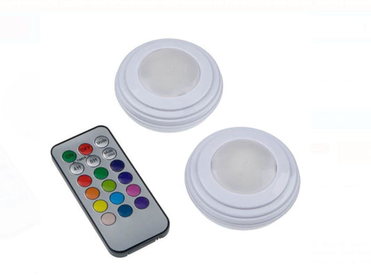 Set lampi led multicolor cu telecomanda  pentru dulap
