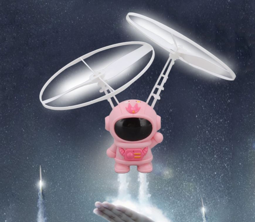 Jucărie Elicopter Astronaut cu Telecomandă și LED Multicolor – Space Man GSX, Zburător cu Senzor Infraroșu pentru Copii