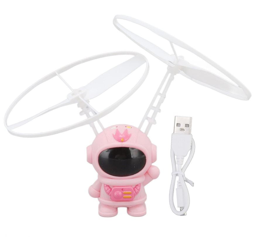 Jucărie Elicopter Astronaut cu Lumină LED Colorată și Telecomandă – Space Man GSX