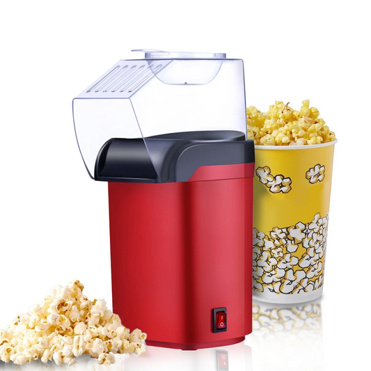 Masina de Facut Popcorn cu Aer Cald 1200W – Aparat Floricele Fara Ulei, Popcorn Rapid in 3 Minute, Design Compact pentru Casa