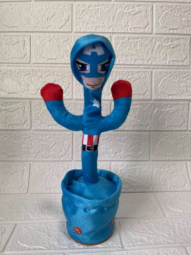Cactus Dansator Interactiv Marvel – Jucăria de Plus Care Cântă, Dansează și Repetă Tot Ce Spui