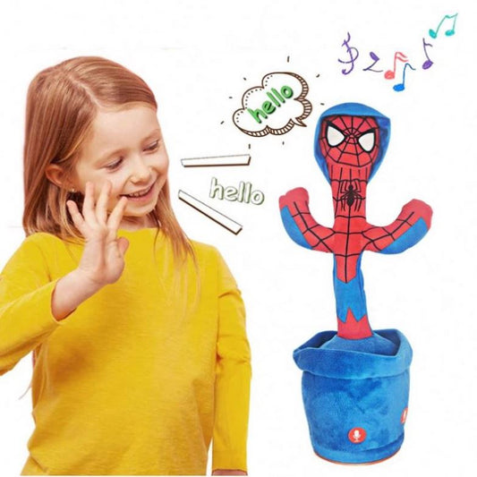 Cactus Dansator Interactiv Marvel – Jucăria de Plus Care Cântă, Dansează și Repetă Tot Ce Spui