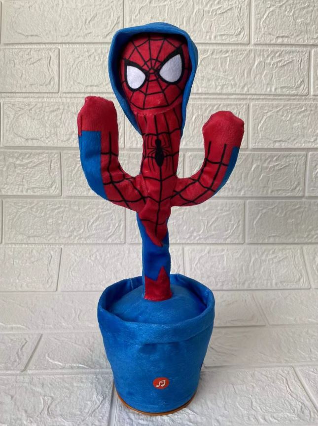 Cactus Dansator Interactiv Marvel – Jucăria de Plus Care Cântă, Dansează și Repetă Tot Ce Spui