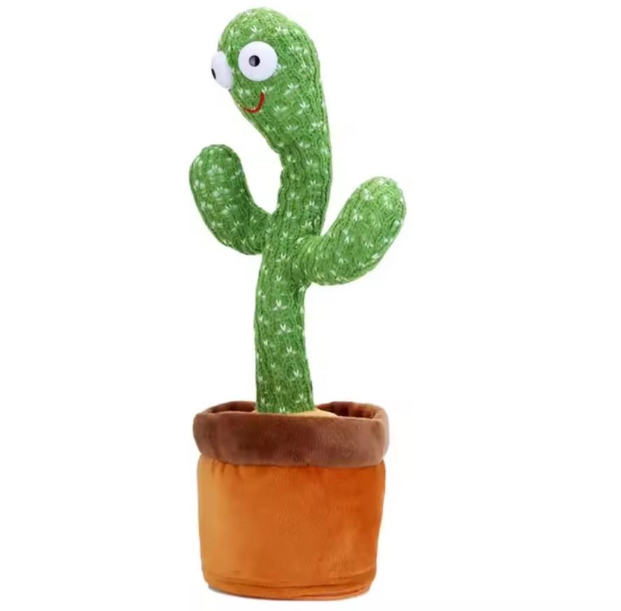 Cactus Interactiv Vorbitor și Dansator 32 CM – cu Lumină, Sunet și Mișcare