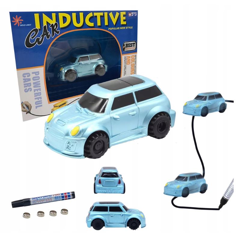 Jucărie Interactivă Mașinuță Magică cu Senzor care Urmează Linia – Set Creativ pentru Copii, Marker Inclus, 6 Modele Disponibile