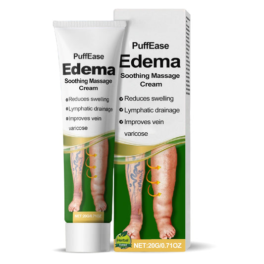 Crema anti-edem pentru masaj, tratament pentru picioare, reduce umflaturile, imbunatateste drenajul limfatic, PuffEase 20g