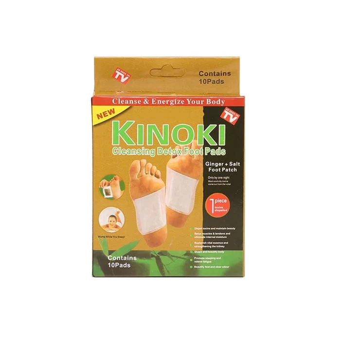 Cutie Kinoki Gold Original, 10 plasturi detoxifianti Cu Turmalina, Vit C, E, Uleiuri Esentiale