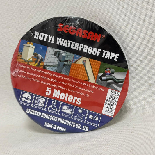 Bandă adezivă butilică impermeabilă 5cm x 5m – etanșare puternică, rezistentă la apă, frig și intemperii