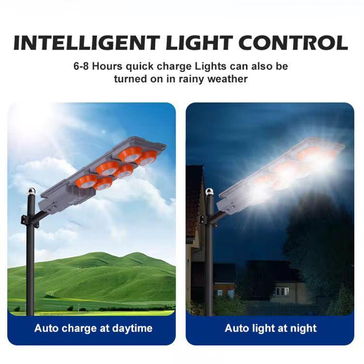 Lampă Solară Stradală LED Exterior 400W cu Senzor – IP65, Iluminare Automată pentru Curte, Grădină și Alei