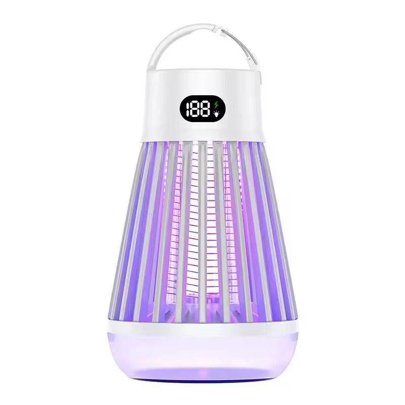 Lampă 2-în-1 Anti-Insecte și Camping Reîncărcabilă USB – Lumină LED + Capcană UV, IP66