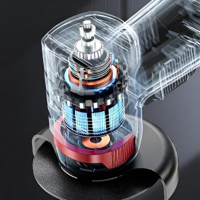 Mini Polizor Unghiular Flex 36V cu 2 Acumulatori – Polizor Electric Fără Fir, 5 Discuri Incluse, pentru Tăiere, Șlefuire și Finisare