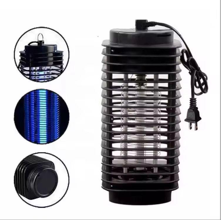 Lampă Anti-Insecte  1+1 GRATIS cu Lumină UV 27 cm – Capcană Electrică pentru Țânțari și Insecte Zburătoare, Negru