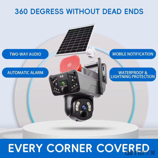 Camera de Supraveghere 4G 8MP Dual Lens – Monitorizare Clară, Viziune Nocturnă și Control prin Aplicație
