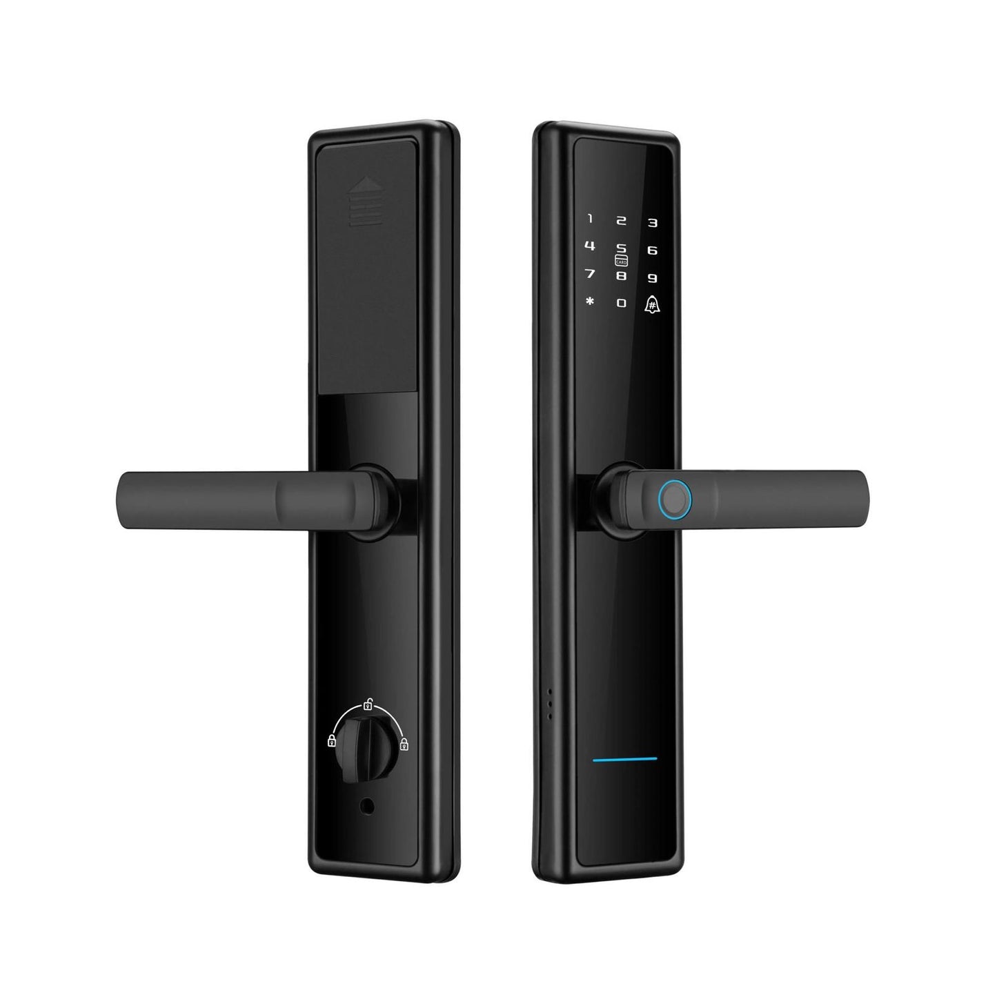 Încuietoare Inteligentă pentru Ușă cu Combinație Digitală Biometrică și Amprentă Digitală, Cerradura Security Intelligent, cu Parolă Uși din Lemn WiFi