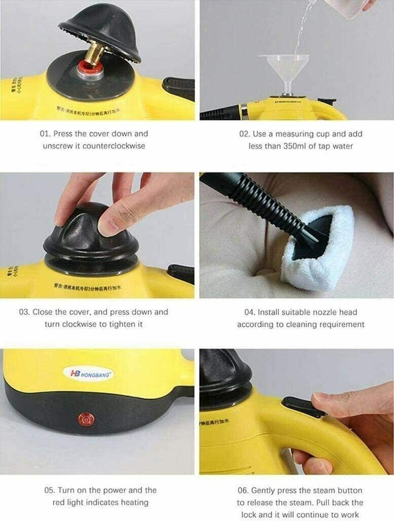 Aparat multifuncțional de curățare cu aburi – 8 in 1