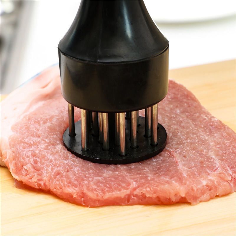 Aparat manual pentru fragezire carne cu lame din inox, tenderizer pentru vită, porc, pui și vânat
