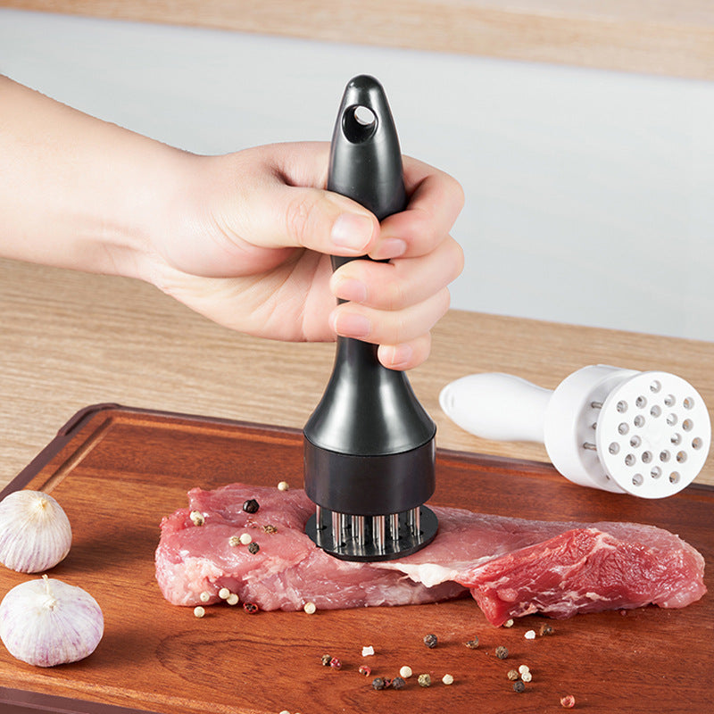 Aparat manual pentru fragezire carne cu lame din inox, tenderizer pentru vită, porc, pui și vânat