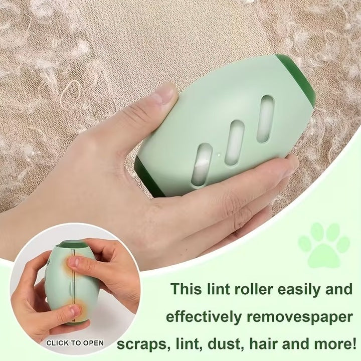 Rolă Reutilizabilă din Silicon pentru Scame și Păr – Lavabilă, Eco-Friendly, Compactă, pentru Haine și Tapițerie