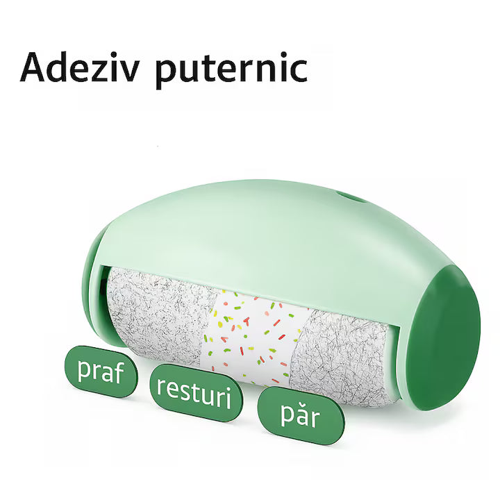 Rolă Reutilizabilă din Silicon pentru Scame și Păr – Lavabilă, Eco-Friendly, Compactă, pentru Haine și Tapițerie