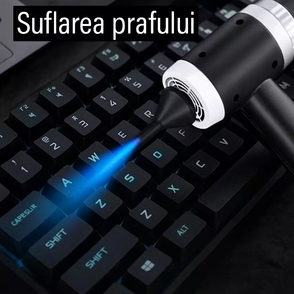 Aspirator Portabil 3 în 1 Vacuum Cleaner – Compact, Puternic și Ușor de Utilizat acasă sau în mașină