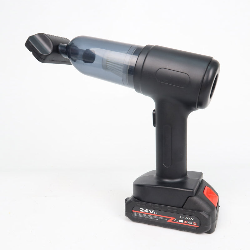 Aspirator auto portabil 10000Pa, motor fără perii, 2000mAh, 9 accesorii, fără fir, negru, recipient praf 150ml, USB reîncărcabil