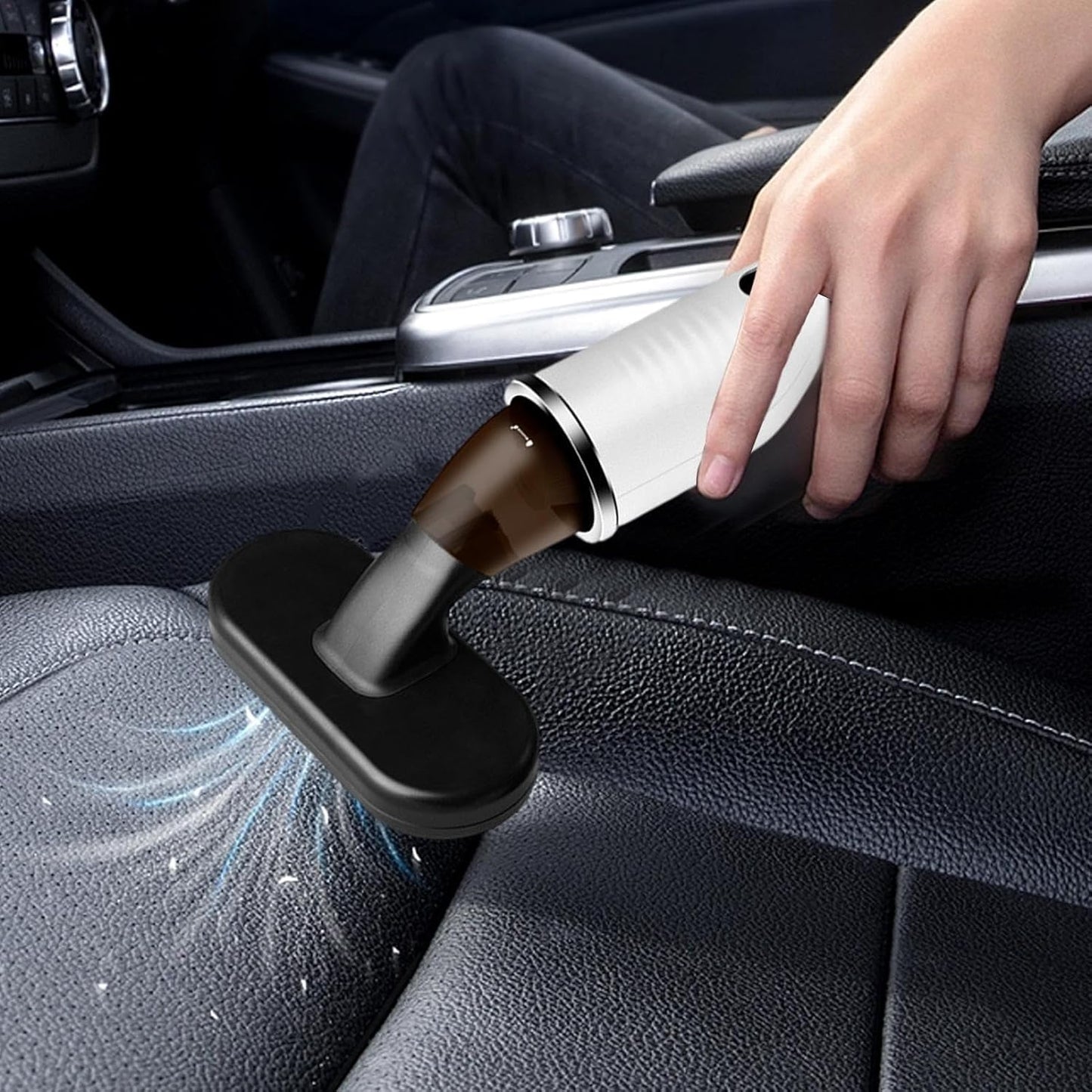 Aspirator Auto Portabil Fără Fir 9000Pa, Putere 120W, Acumulator Reîncărcabil USB-C, Accesorii Incluse, Ușor și Compact pentru Mașină și Casă