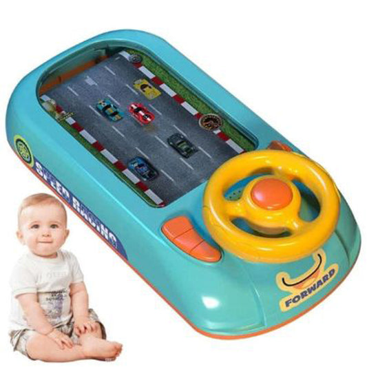 Jucărie interactivă pentru condus cu volan BabyVroom, stimulare cognitivă și coordonare mână-ochi, design vibrant, pentru copii 3+ ani, Experiență Educațională cu Viteze Reglabile și Sunete Autentice