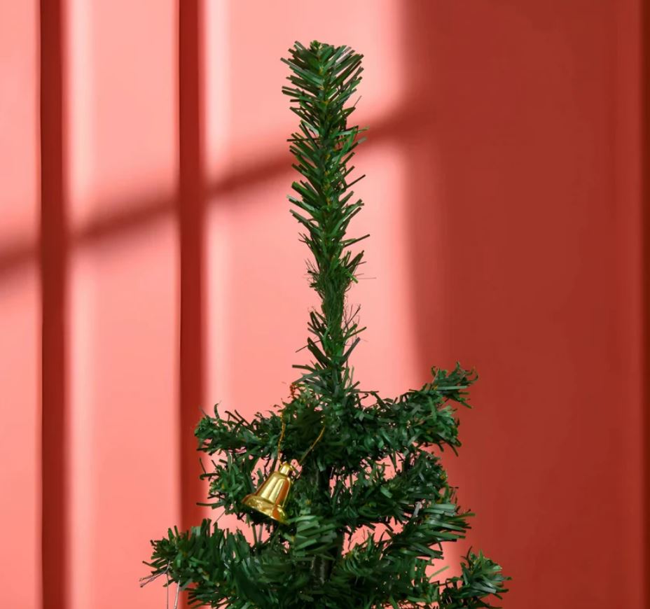 Brad Artificial Premium 180 cm cu 45 Ornamente & Instalație LED 10 m – Suport Metalic Inclus | Brad Complet pentru Crăciun