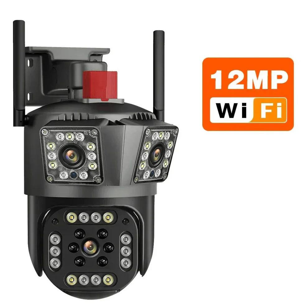 Cameră de supraveghere Wi-Fi 6K (12MP) – PTZ, vedere nocturnă, detecție inteligentă a mișcării și audio bidirecțional