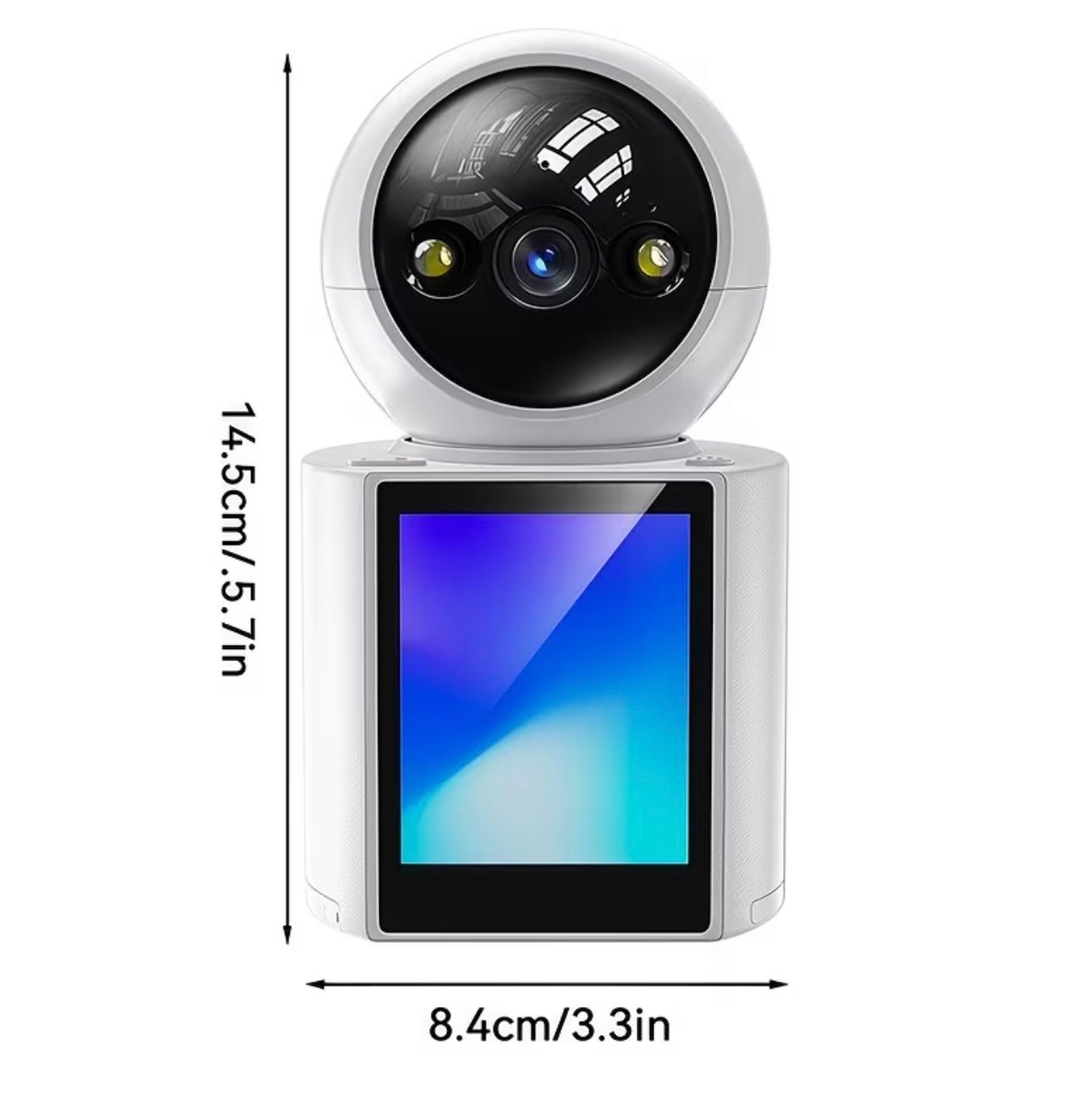 Cameră Pentru Bebelusi WiFi Monitor Video/Audio 1080P cu Vedere Nocturnă, Senzor de Mișcare și Ecran 2.8”