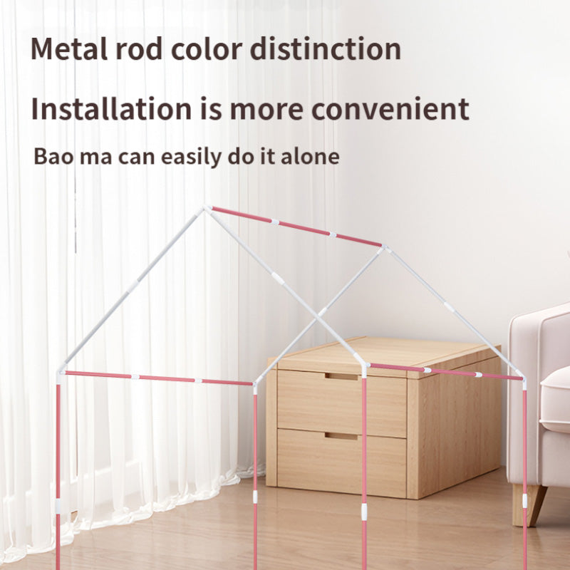 Cort de Joacă Roz pentru Copii – 120x105x128 cm, Spațios, Rezistent, Ușor de Montat, Pentru Interior și Exterior