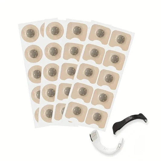Rezerve Benzi Magnetice Dilatator Nazal – Set Pentru 15 Zile, Pachet 30 Plasturi | Respirație Ușoară, Somn Odihnitor, Anti-Sforăit & Anti-Congestie