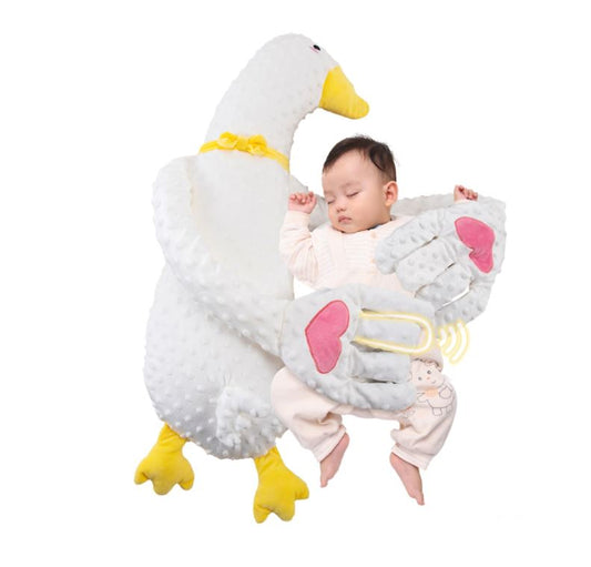 Pernă Multifuncțională pentru Bebeluși Tip Gâscă – Încălzire Anticolici și Mișcare Liniștitoare cu Telecomandă, Confort și Somn Liniștit, 3-24 luni
