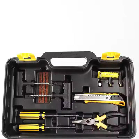 Compresor auto portabil 12V, 150 PSI, 2 cilindri, pompă aer anvelope + kit reparare pană auto, umflare rapidă roți, accesorii incluse