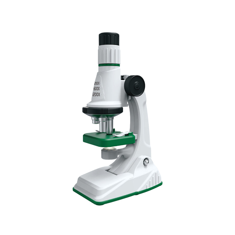 Microscop Educațional pentru Copii 200x–1200x – Kit Științific cu 10 Accesorii, Explorare și Experimente