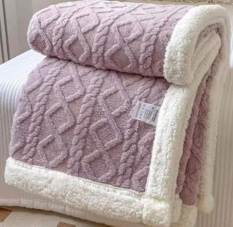 Pătură Cocolino Groasă Dublă, Super Soft, Tip Tricotaj cu Blăniță, 200 x 230 cm