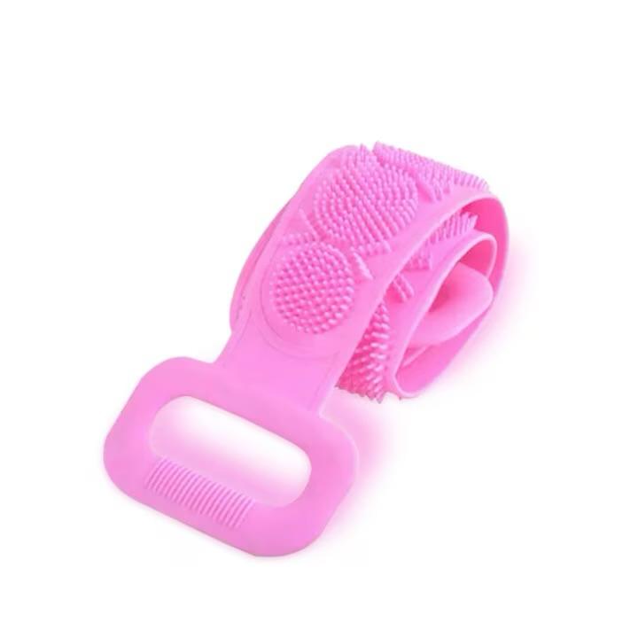 Burete Dus, pentru Spalare Corporala si Exfoliere Piele  cu Doua Fete Striate  60 cm X 10 cm