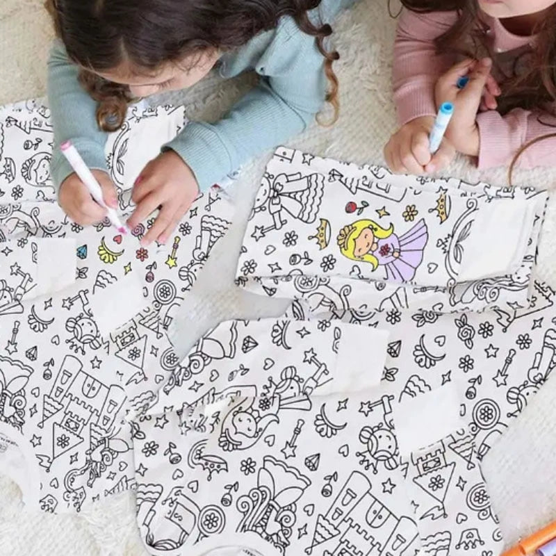 Pijamale Personalizate pentru Copii din Bumbac Tip Waffle – Set Creativ cu Carioci Incluse, Confort & Design Unic
