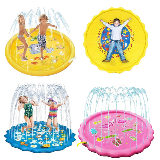 Piscină pentru copii 1.70 m cu model fântână – Joacă interactivă, răcoritoare și sigură în grădină sau curte, design colorat, montaj rapid