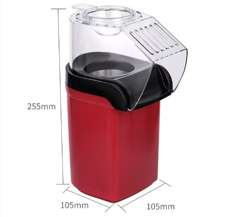 Masina de Facut Popcorn cu Aer Cald 1200W – Aparat Floricele Fara Ulei, Popcorn Rapid in 3 Minute, Design Compact pentru Casa