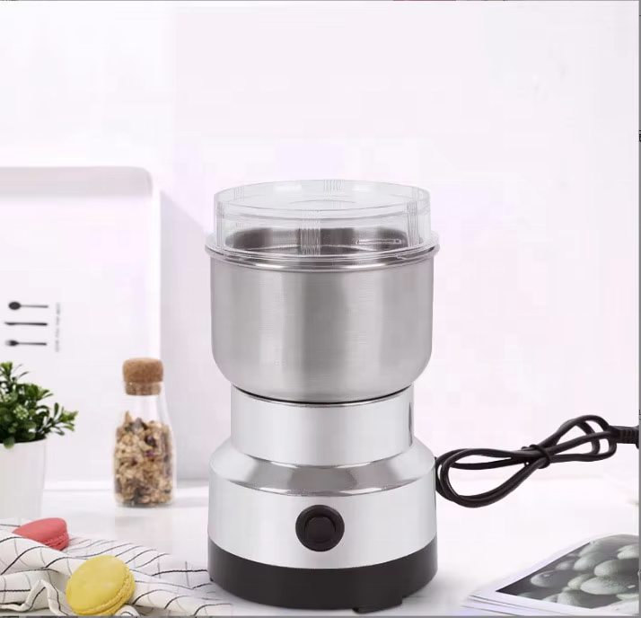 Râșniță Electrică pentru Cafea și Condimente din Inox, 150W, Lame din Oțel Inoxidabil, 50–100g, Măcinare Rapidă pentru Cafea Boabe, Nuci și Condimente